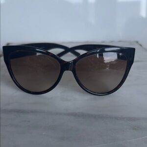 Tory Burch Tortoise Cat-Eye Sunglasses with Lattice Detail